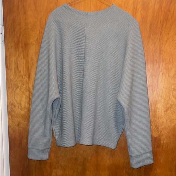 Greenish Gray Color Ribbed Top Soft - Picture 2 of 3